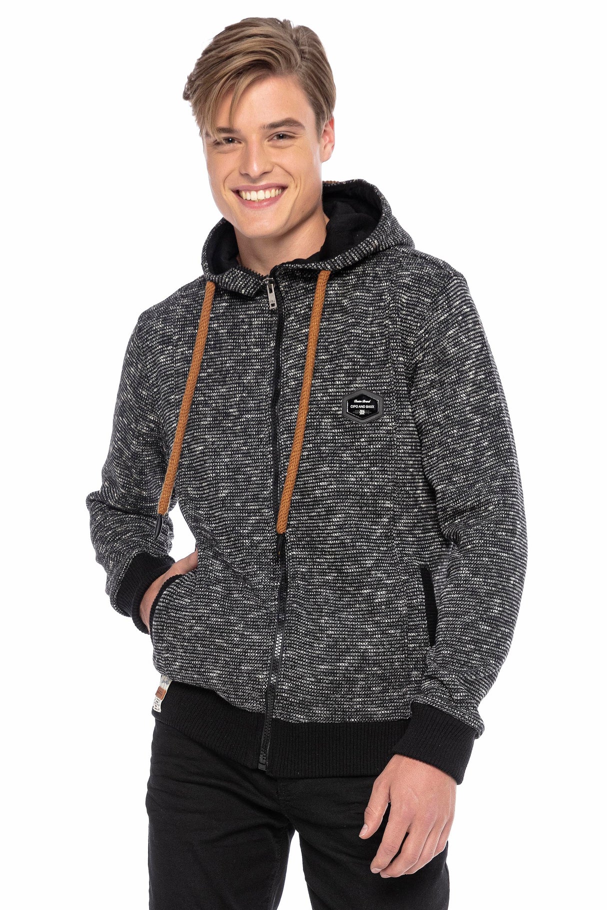 CL427 HOODIE SWEATJACKET HOMME