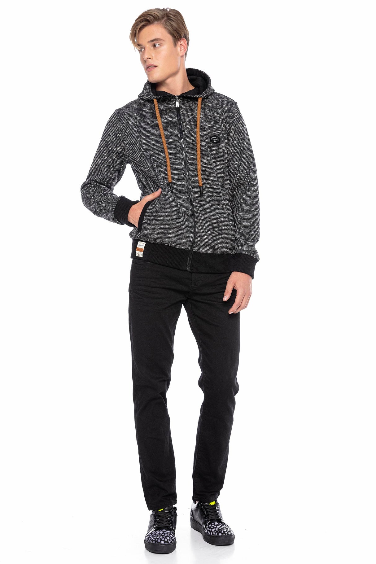 CL427 HOODIE SWEATJACKET HOMME