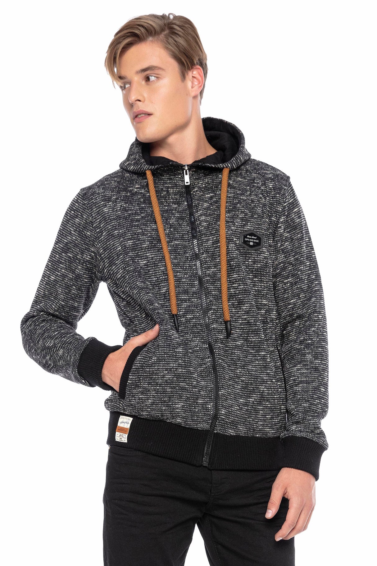 CL427 HOODIE SWEATJACKET HOMME