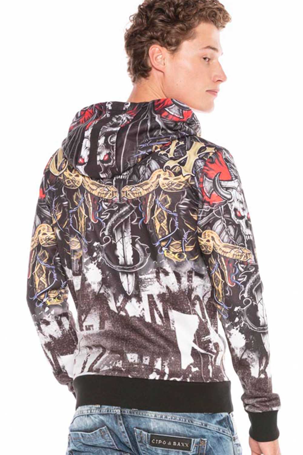 CL417 SUDADERA CON CAPUCHA PARA HOMBRE