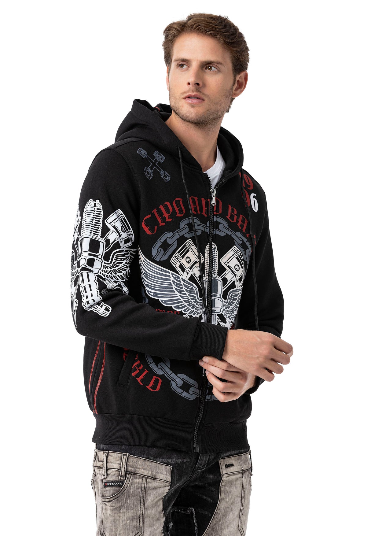 CL572 HERREN HOODIE SWEATJACKET