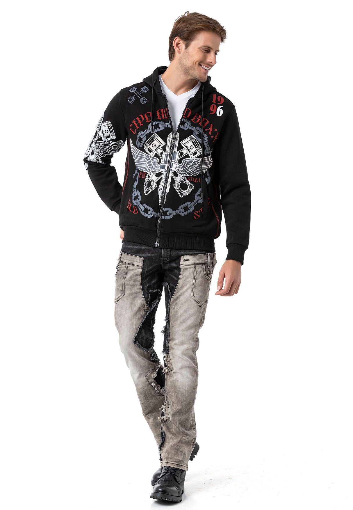 CL572 HERREN HOODIE SWEATJACKET