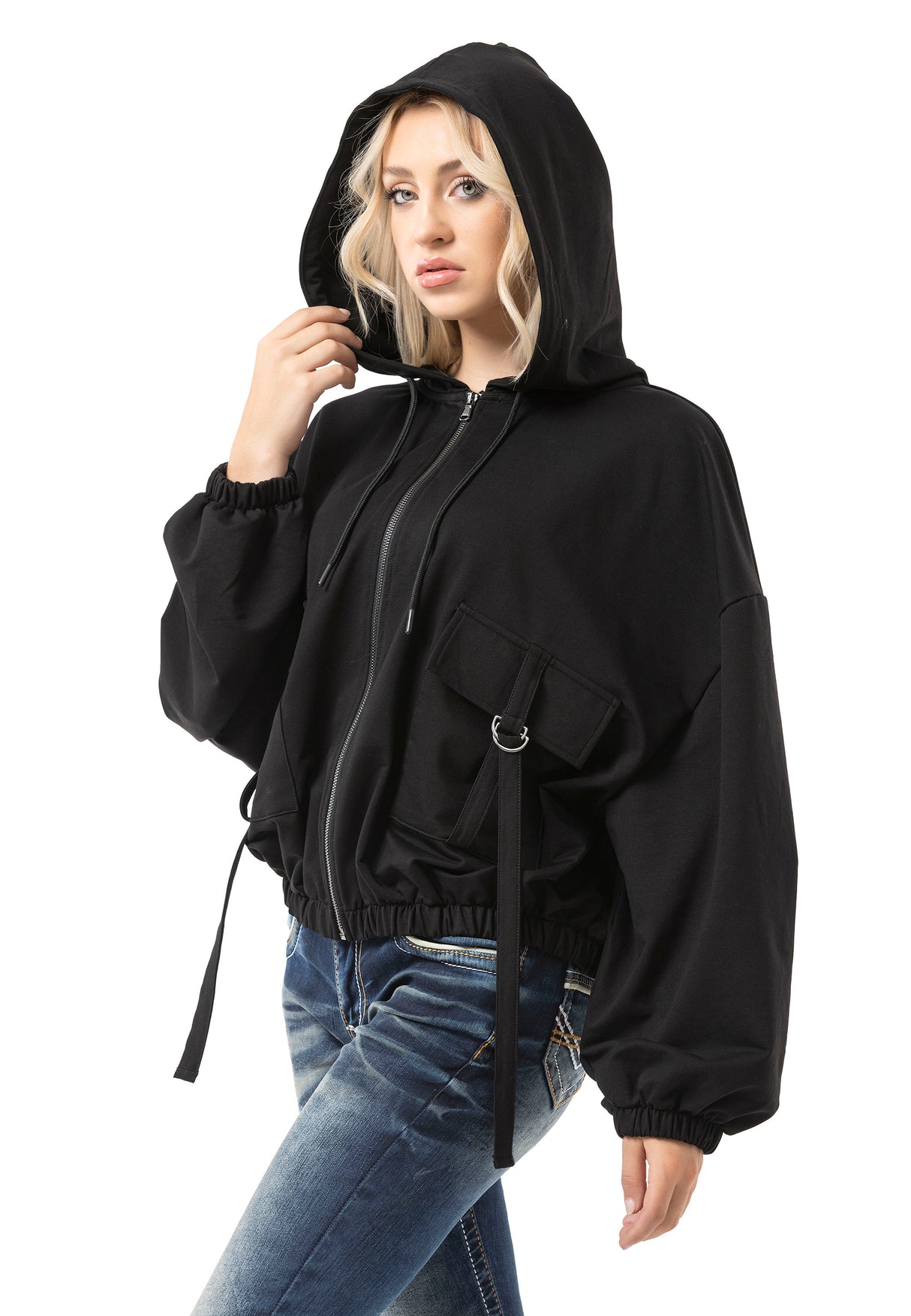 WL368 bluza damska z kapturem