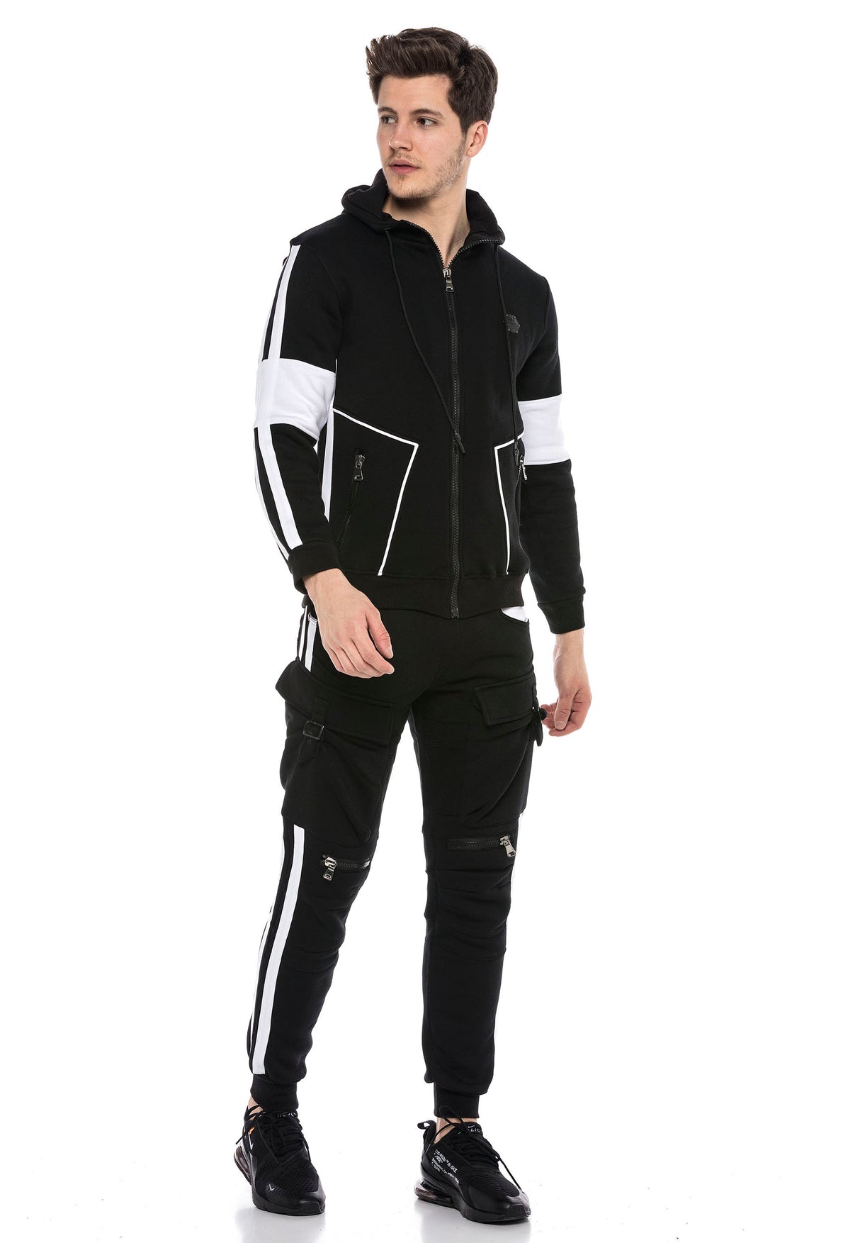 CL387 Uomini Felpa con Cappuccio