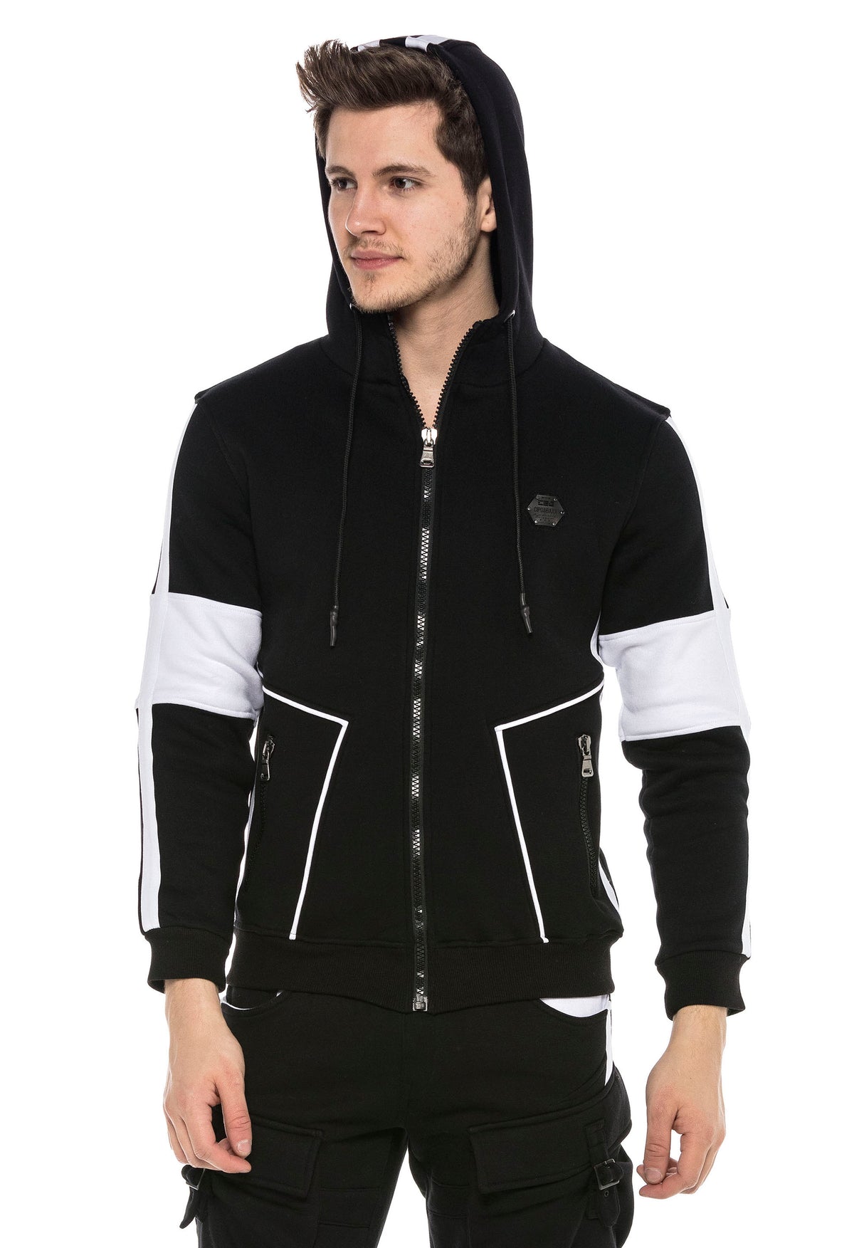 CL387 Uomini Felpa con Cappuccio