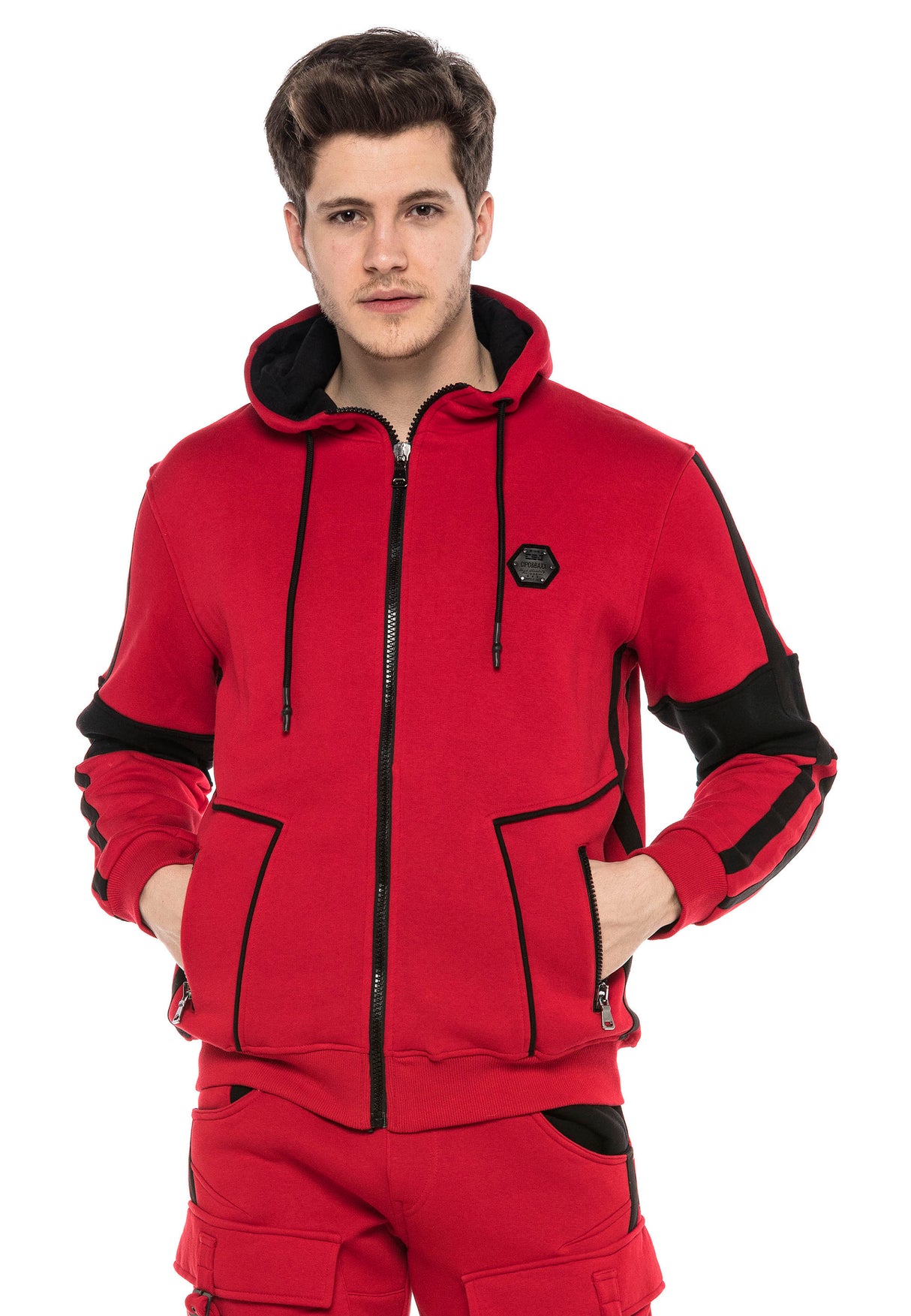 CL387 Uomini Felpa con Cappuccio