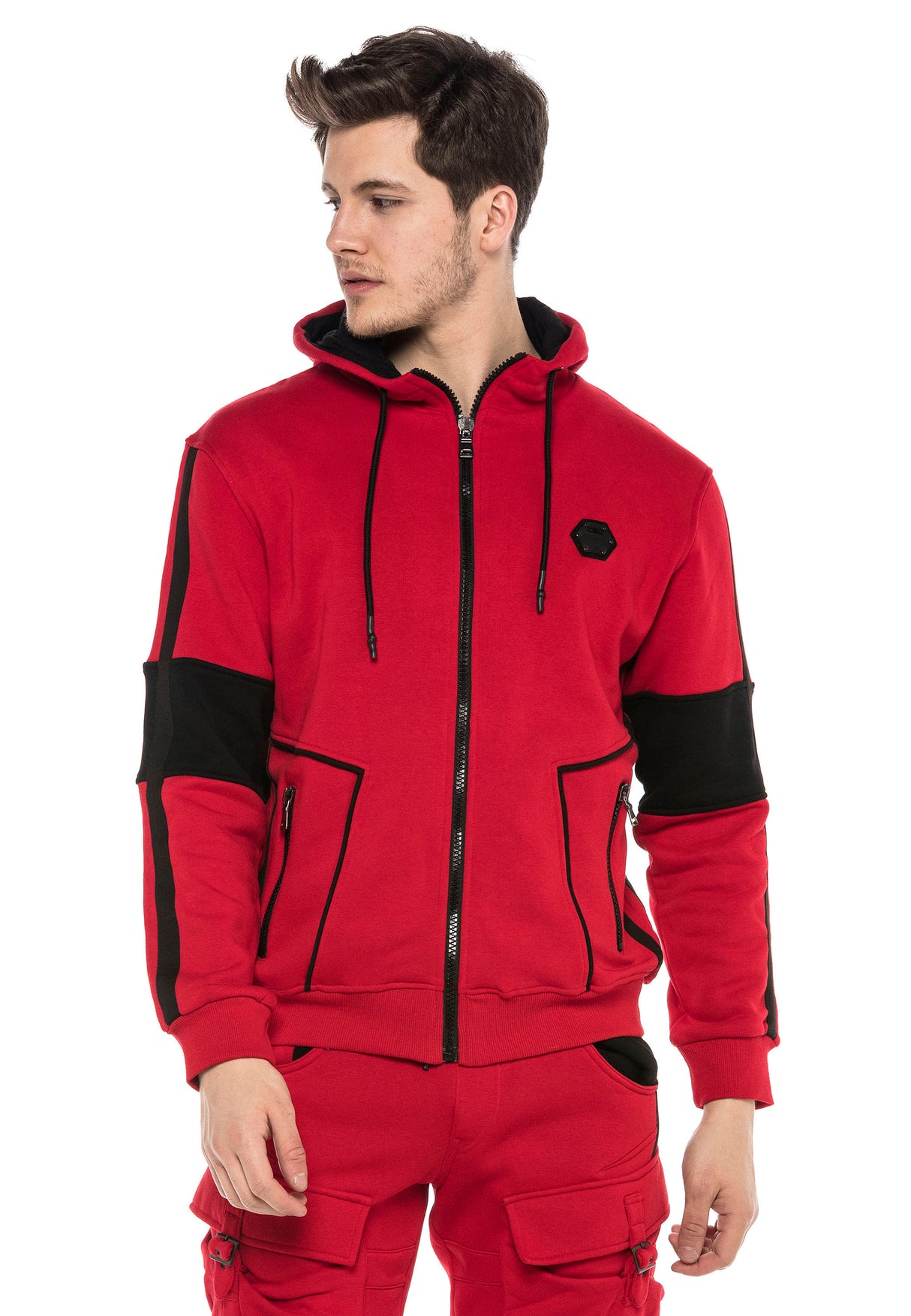 CL387 Uomini Felpa con Cappuccio