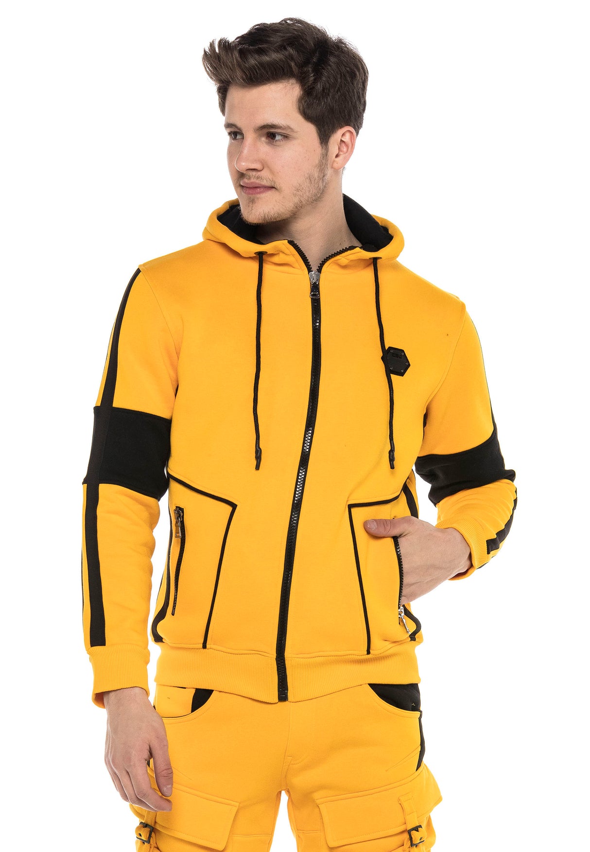 CL387 Uomini Felpa con Cappuccio