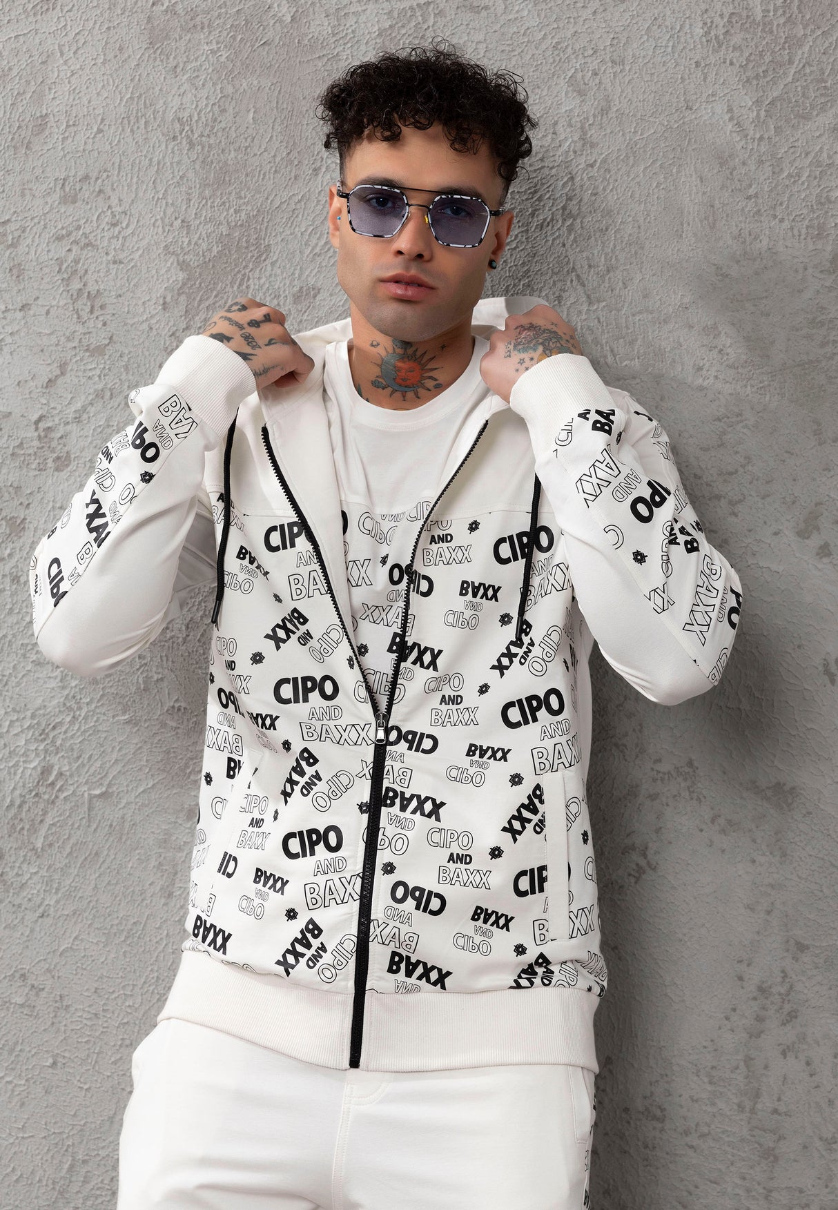 CL564 bluza męska z kapturem