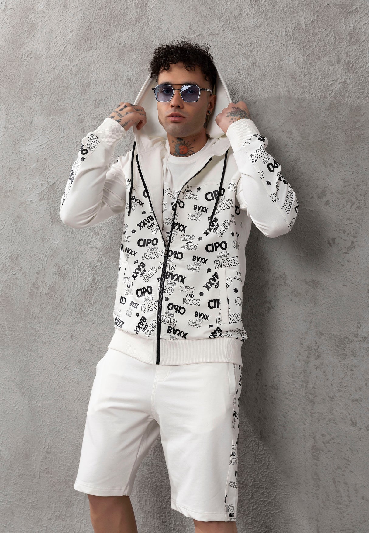 CL564 bluza męska z kapturem