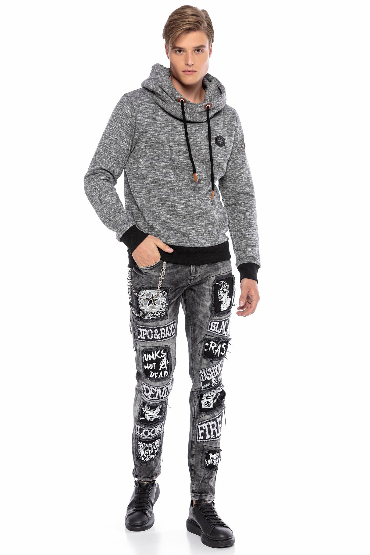 CL425 bluza męska z kapturem