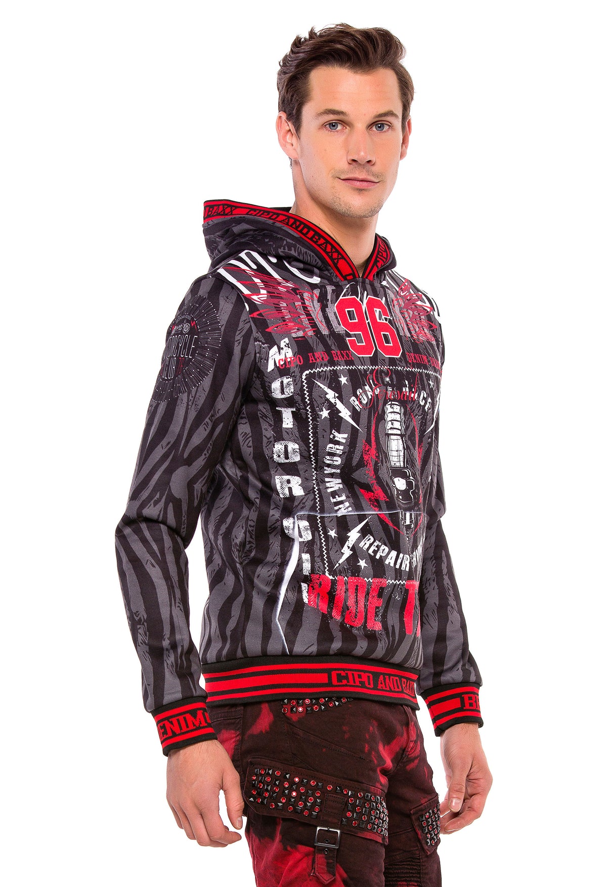 CL380 męska bluza z kapturem