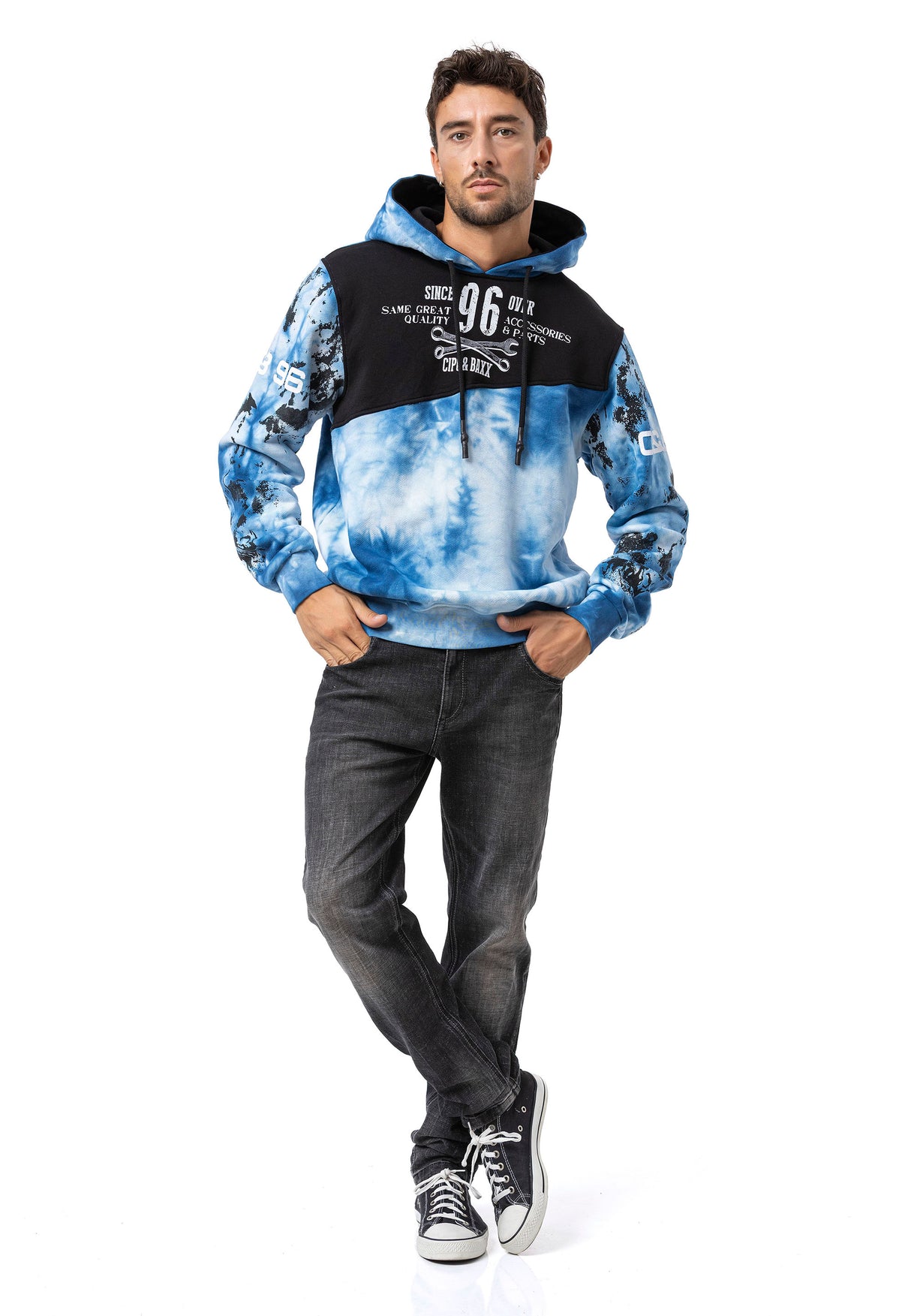 CL593 SUDADERA CON CAPUCHA PARA HOMBRE