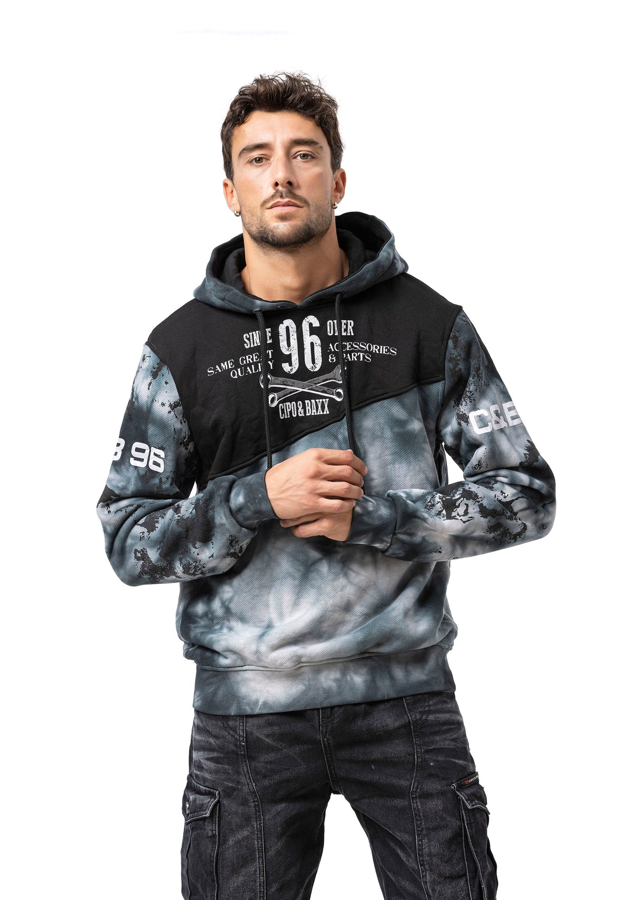 CL593 SUDADERA CON CAPUCHA PARA HOMBRE