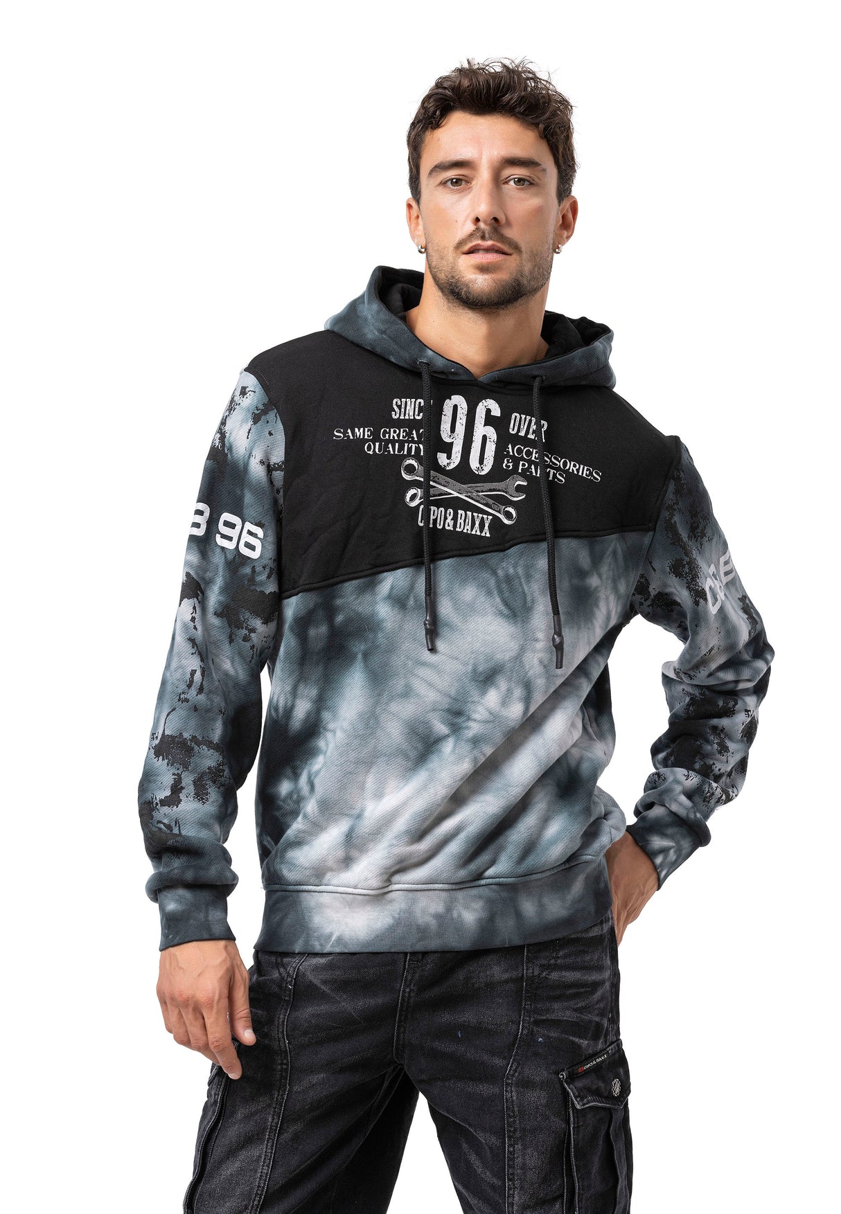 CL593 SUDADERA CON CAPUCHA PARA HOMBRE