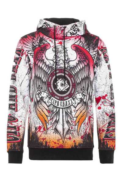 Cl470 Felpa uomo con cappuccio