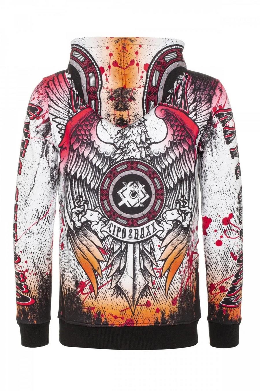 Cl470 Felpa uomo con cappuccio