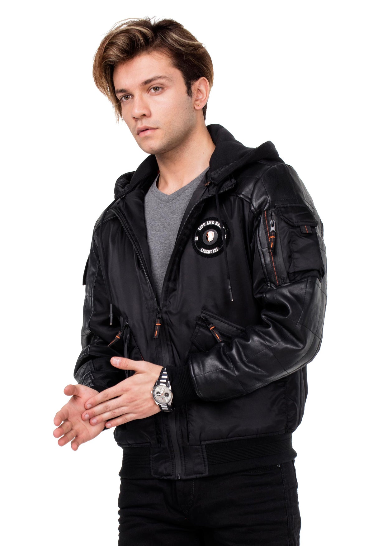 CM134 kurtka męska zimowa bomberka