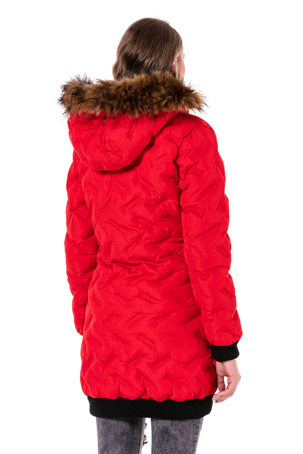 WM106 kurtka zimowa z szerokim kołnierzem