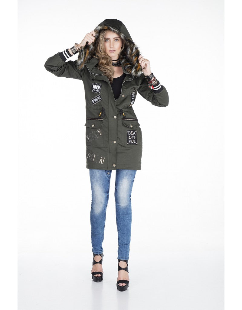 WJ134 kurtka damska z kapturem