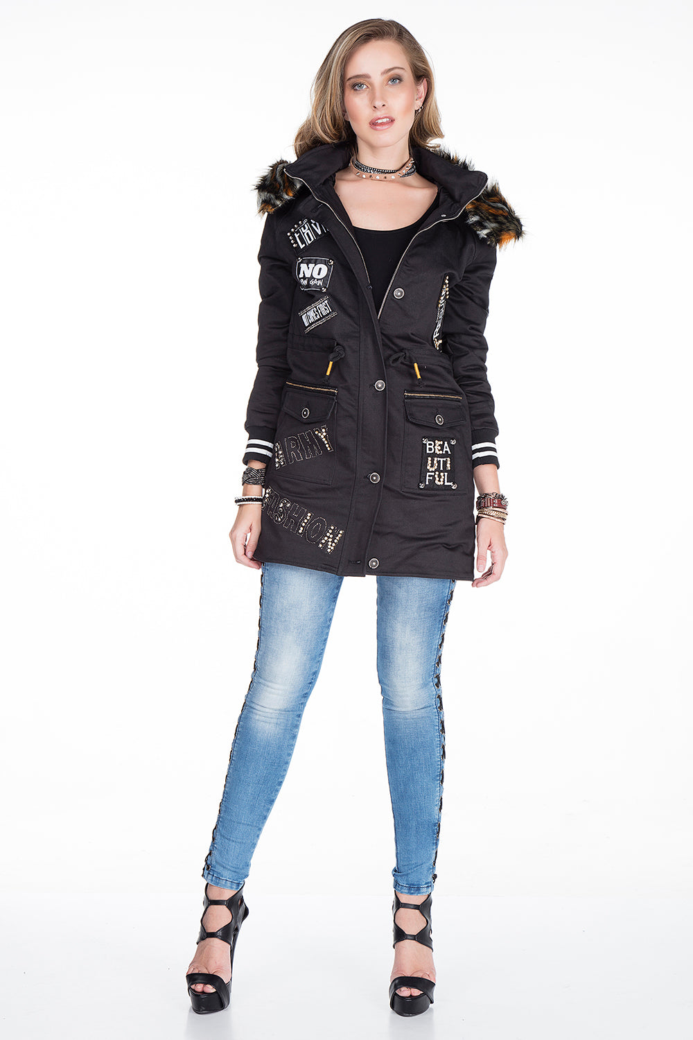 WJ134 kurtka damska z kapturem