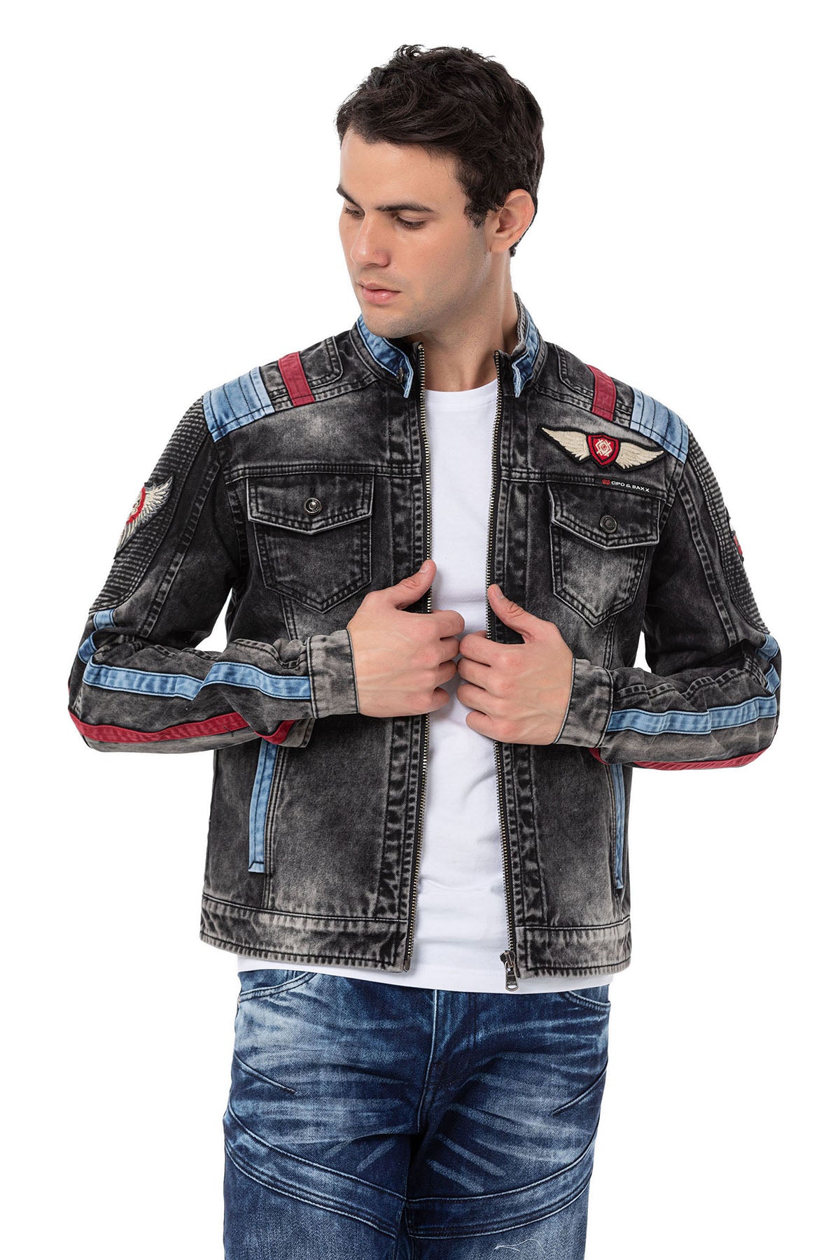 CJ300 kurtka męska jeansowa