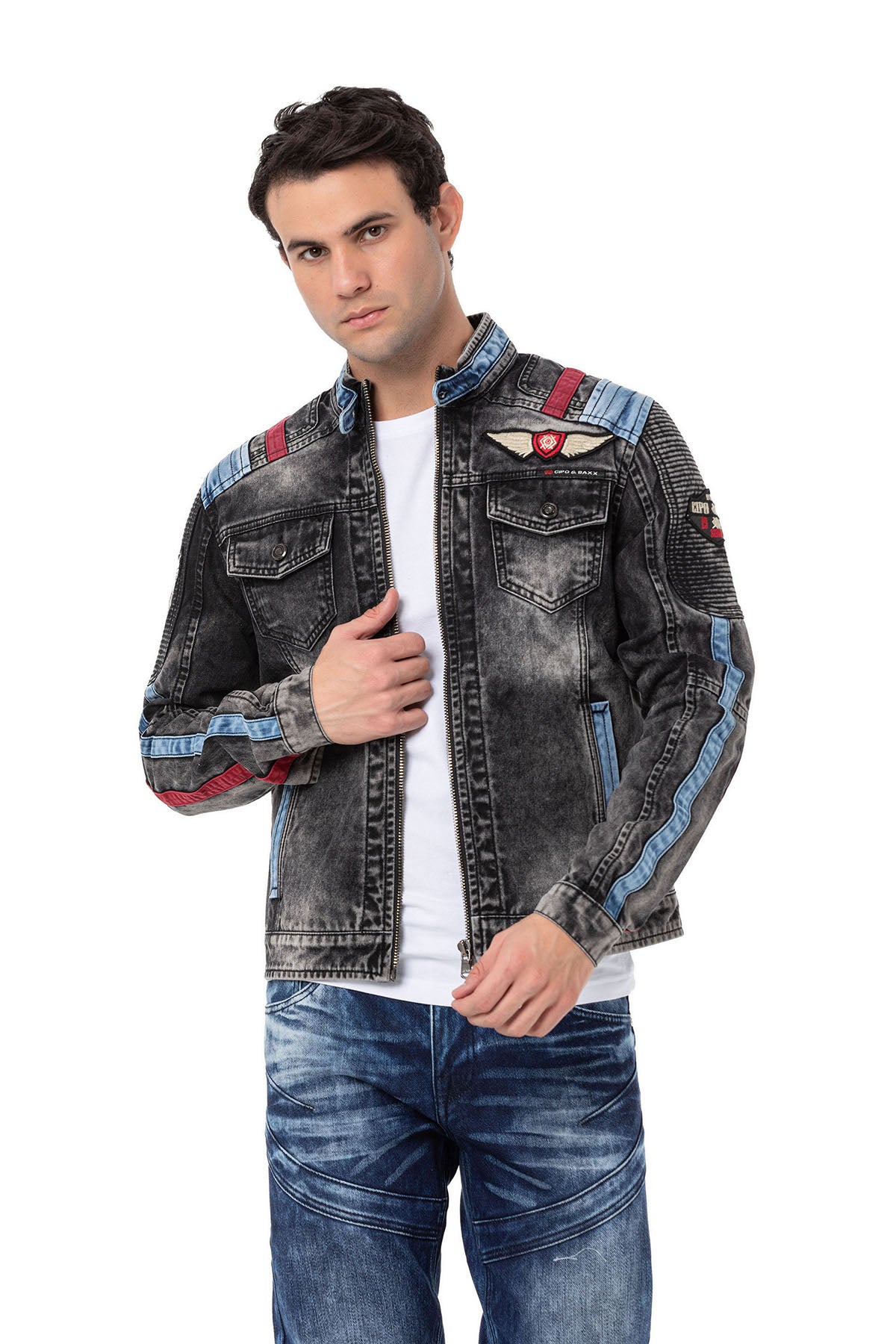 CJ300 kurtka męska jeansowa