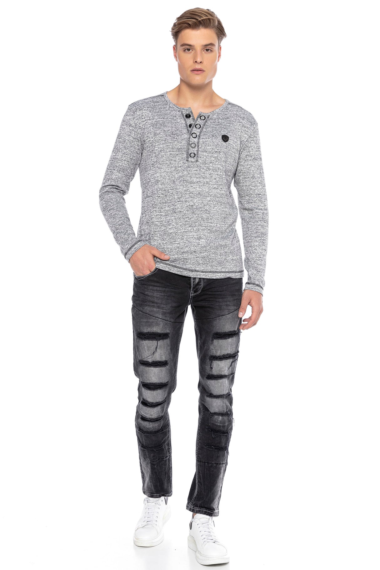 CL423 T-SHIRT À MANCHES LONGUES POUR HOMMES