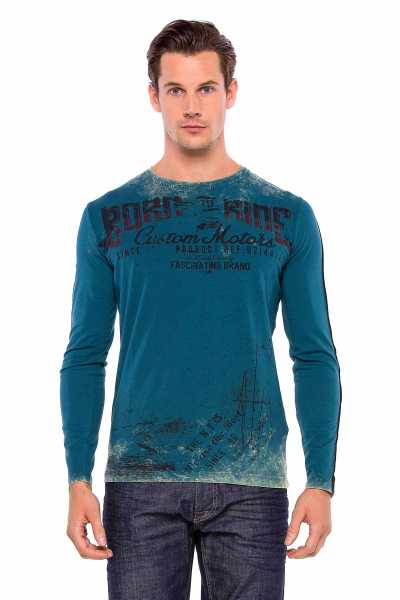 CL349 bluza męska w motorowym stylu