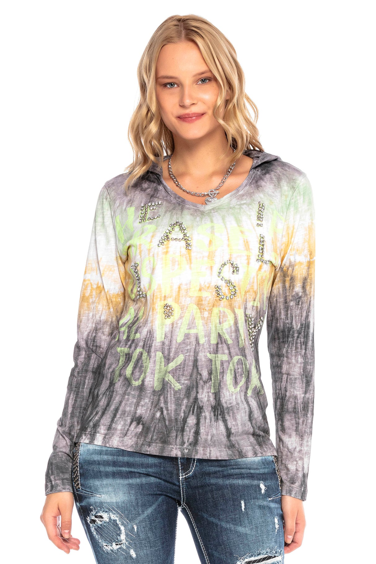 WL237 damska bluzka batikowa