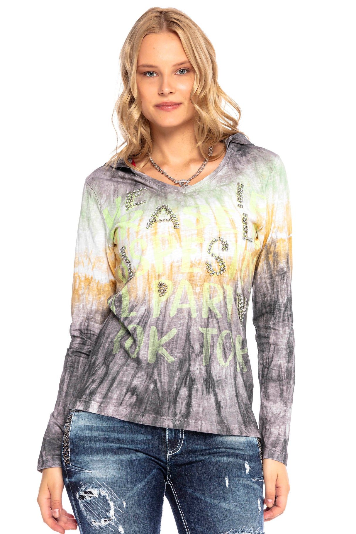 WL237 damska bluzka batikowa