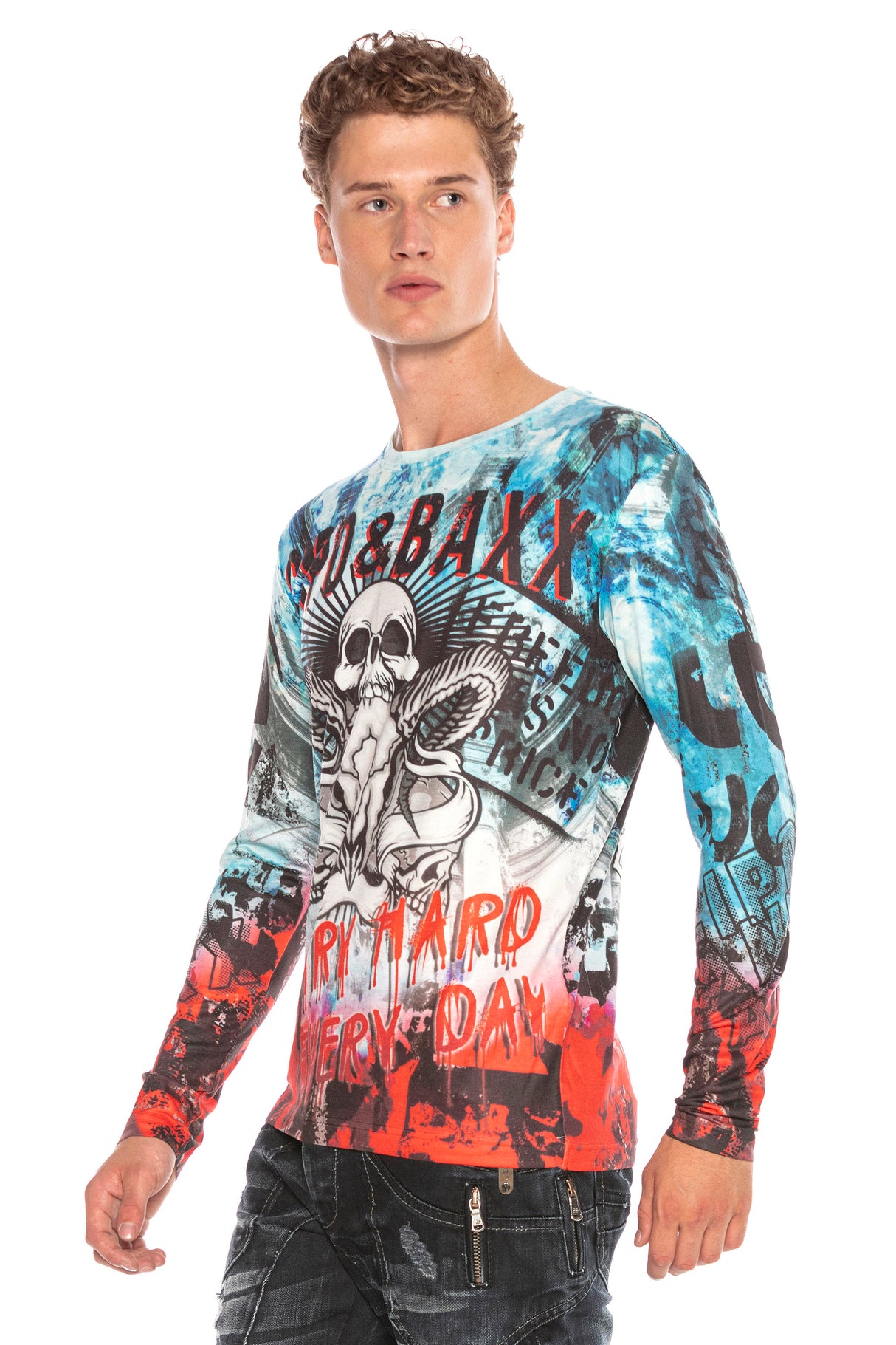 CL399 MAGLIA A MANICHE LUNGHE PER UOMO