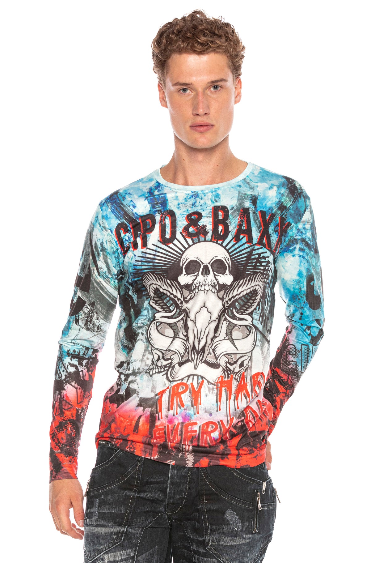 CL399 MAGLIA A MANICHE LUNGHE PER UOMO