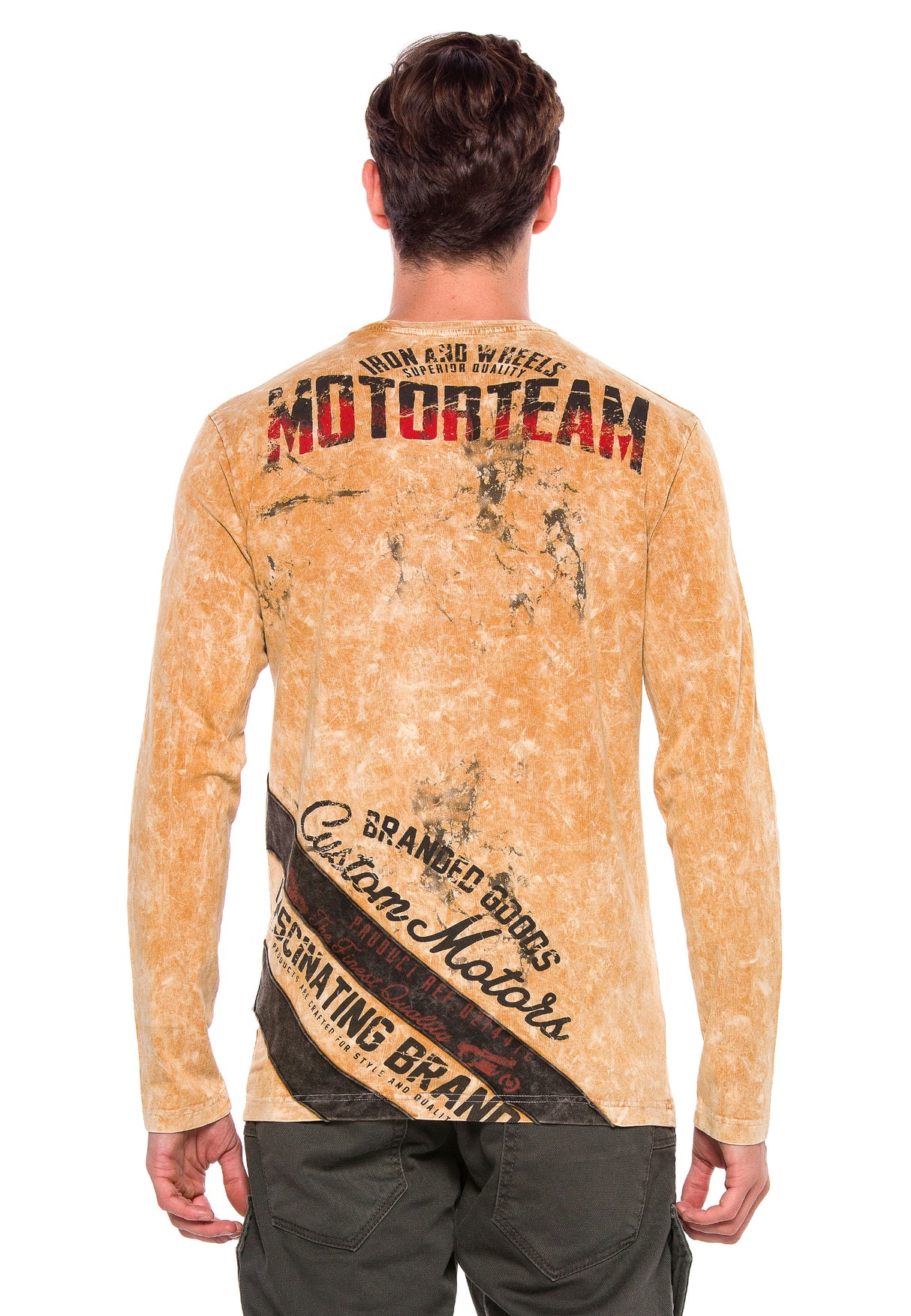 CL348 bluza męska w motorowym stylu