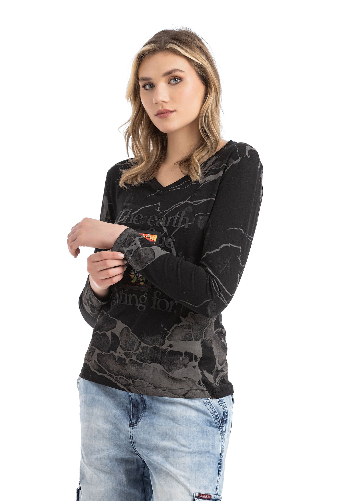 WL338 bluzka damska z nadrukiem