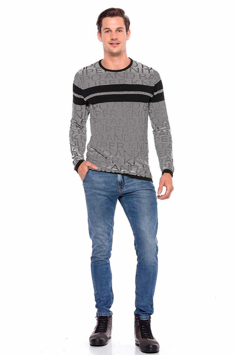 CD554 jeansy slim fit w klasycznym stylu
