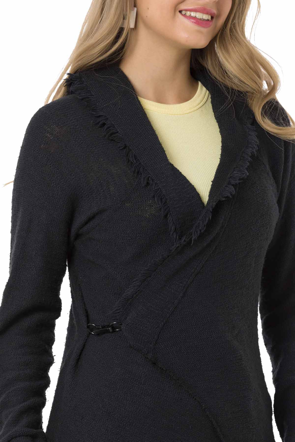 WP243 sweter damski w swobodnym stylu z kapturem