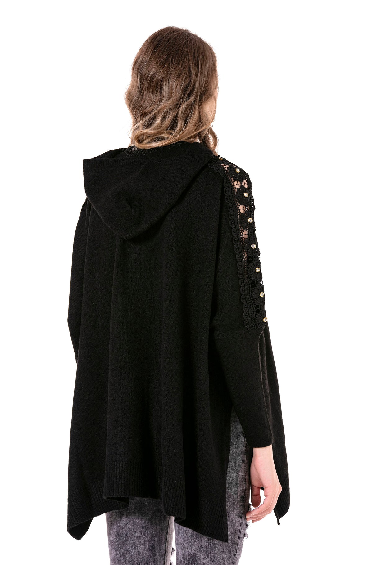 WP219 sweter damski z kapturem