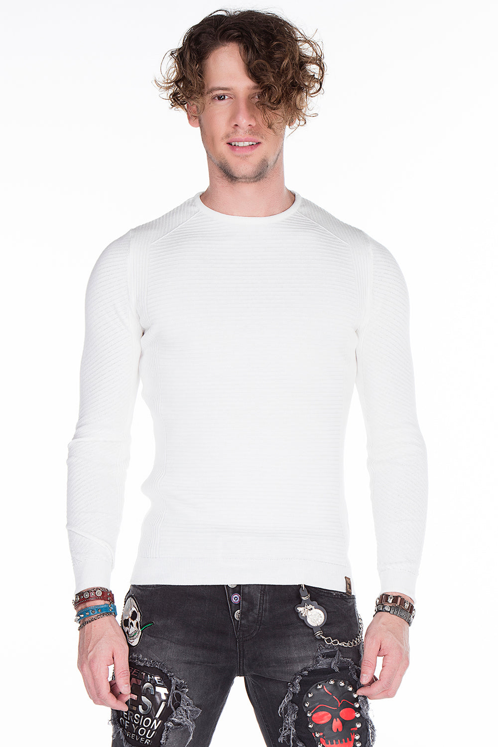 Sweter czarnych mężczyzn CP152