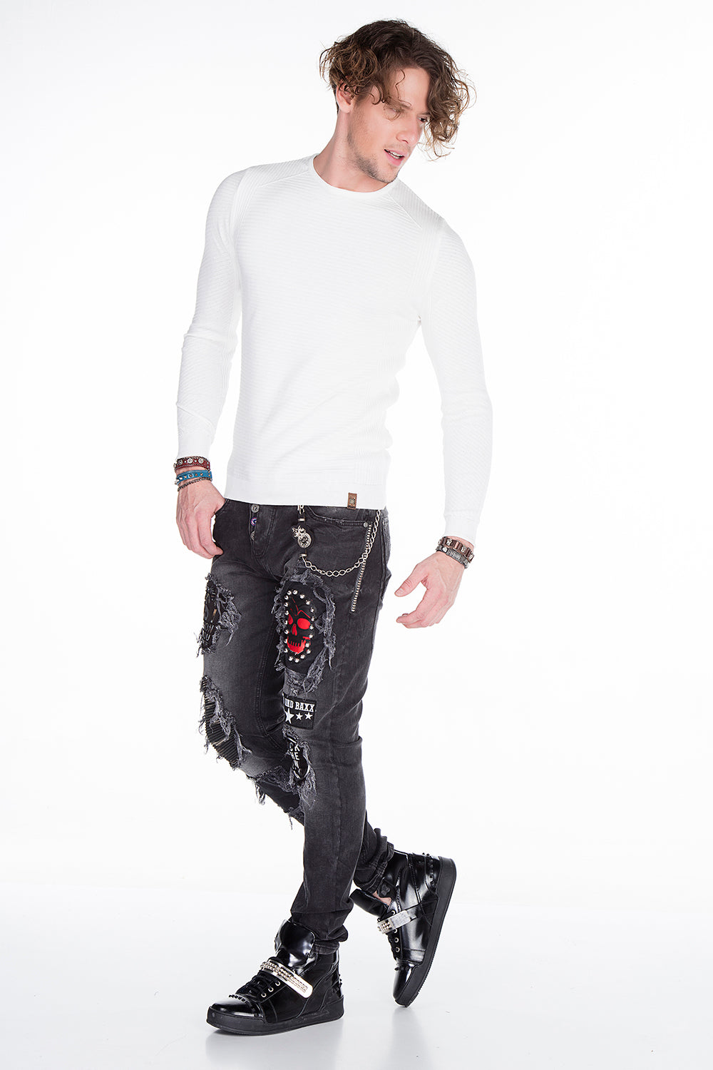 Sweter czarnych mężczyzn CP152