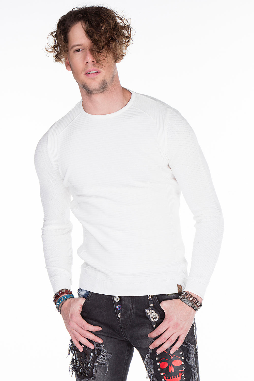 Sweter czarnych mężczyzn CP152