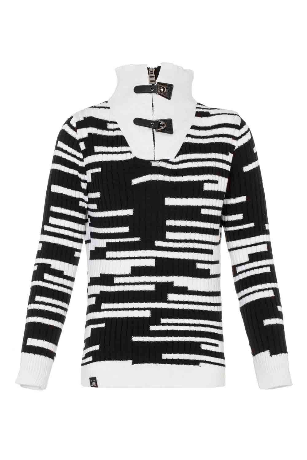 BP105 Kinderpullover mit Hochkragen & Schnallen – Warm & stylisch für kalte Wintertage