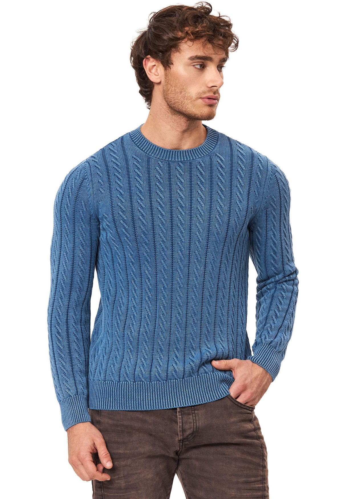 CP285 Men knitted sweater – classic style & comfortable to wear