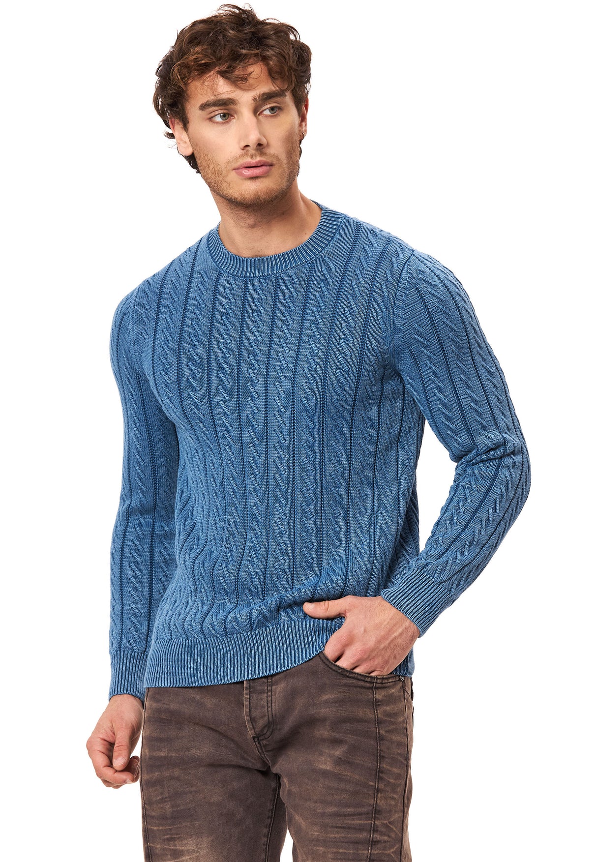 CP285 Men knitted sweater – classic style & comfortable to wear