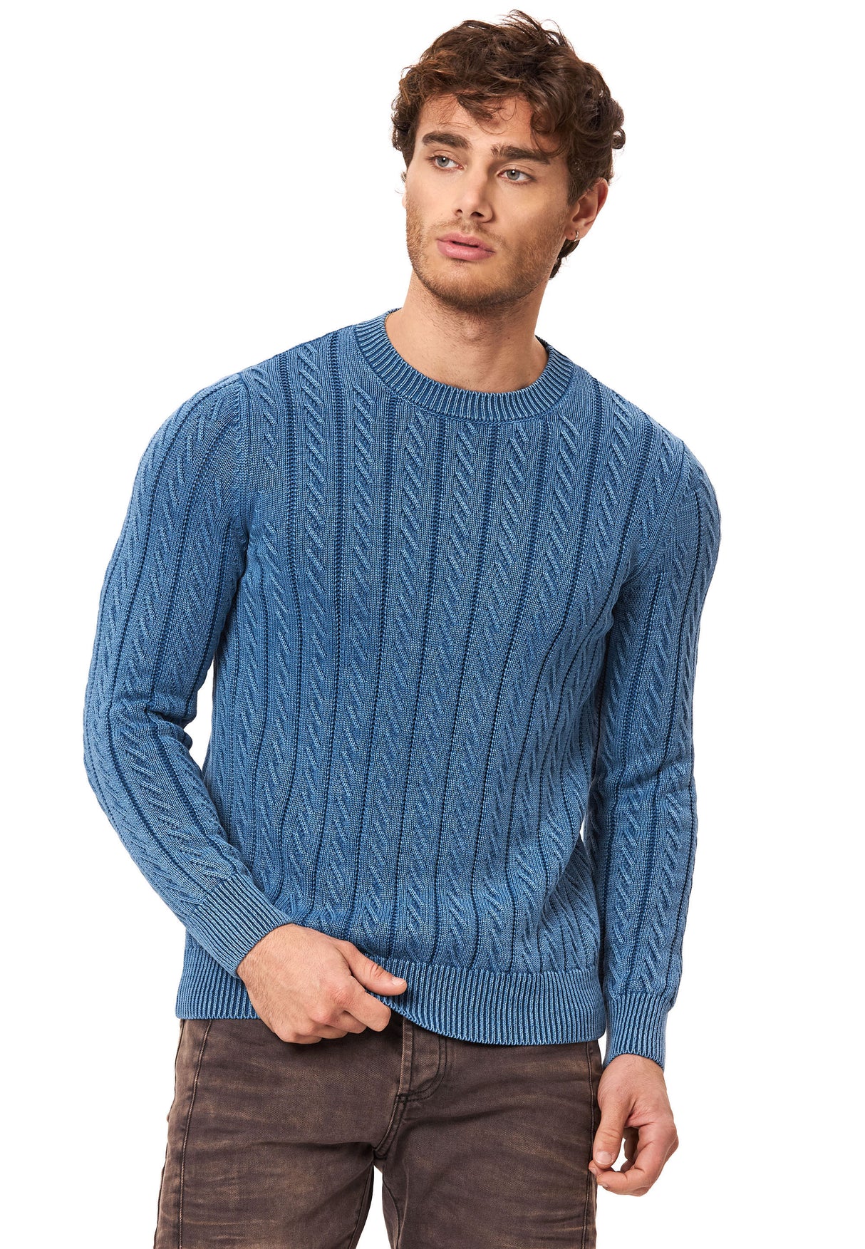 CP285 Men knitted sweater – classic style & comfortable to wear