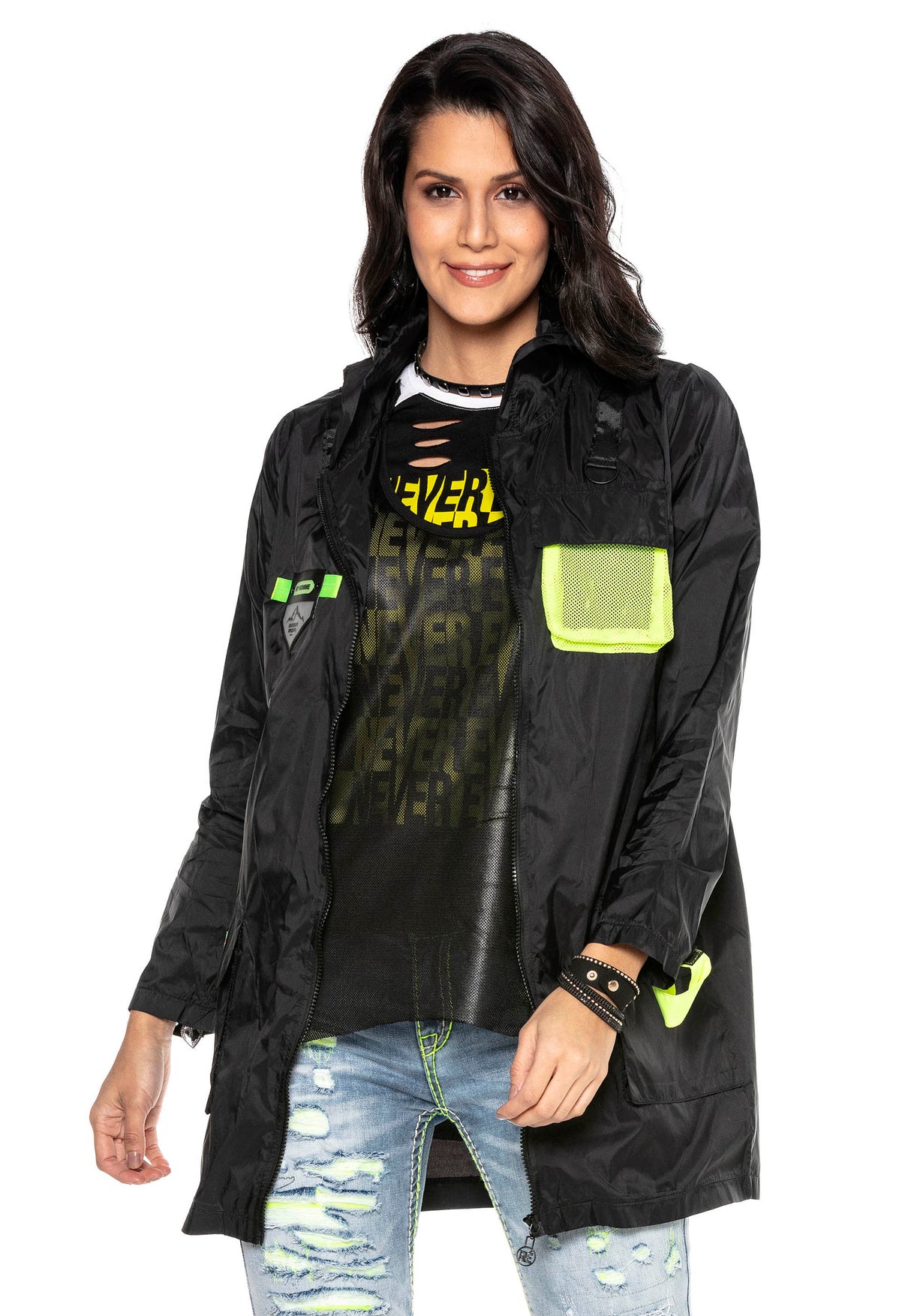 WJ188 damski płaszcz przeciwdeszczowy