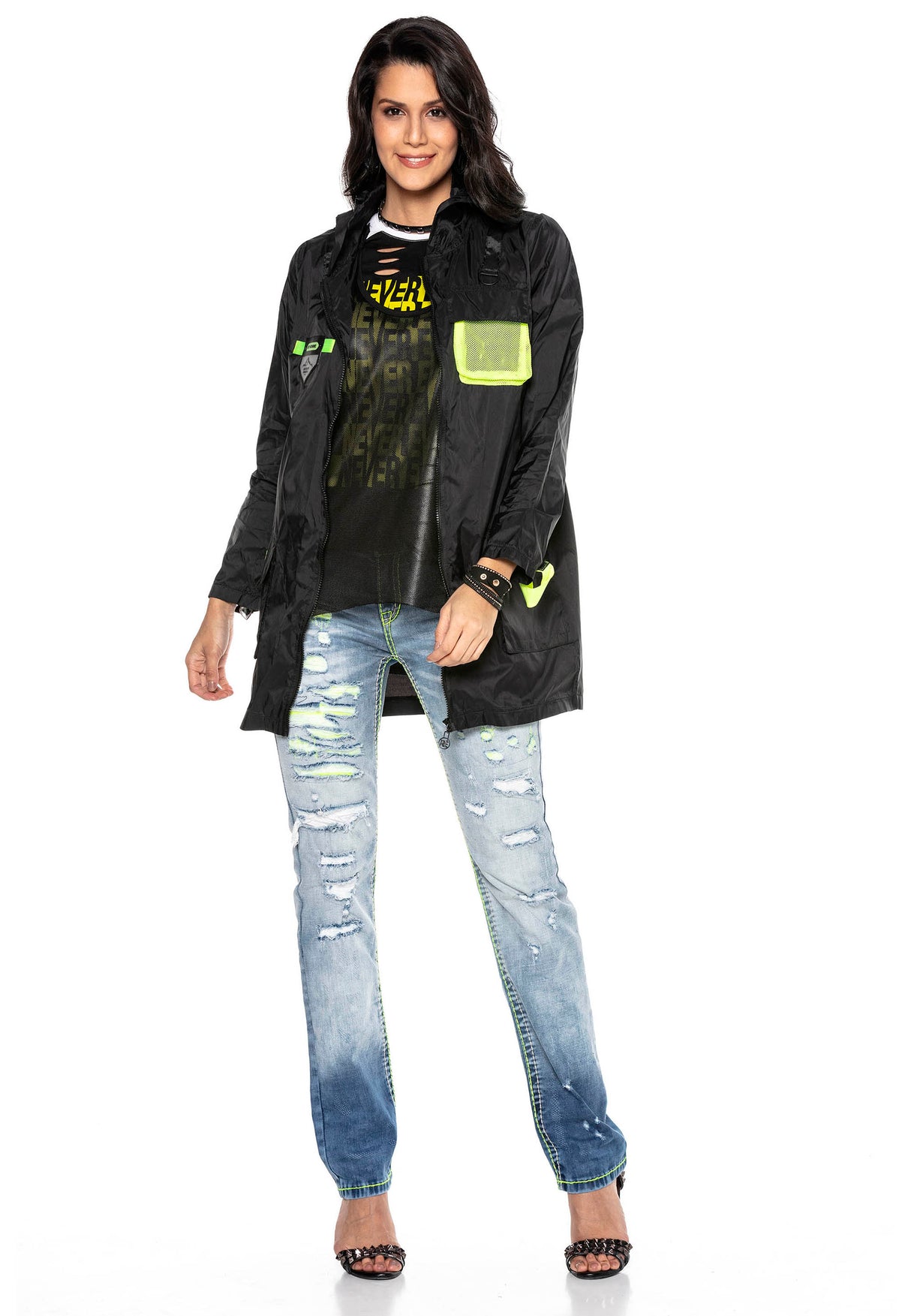 WJ188 damski płaszcz przeciwdeszczowy