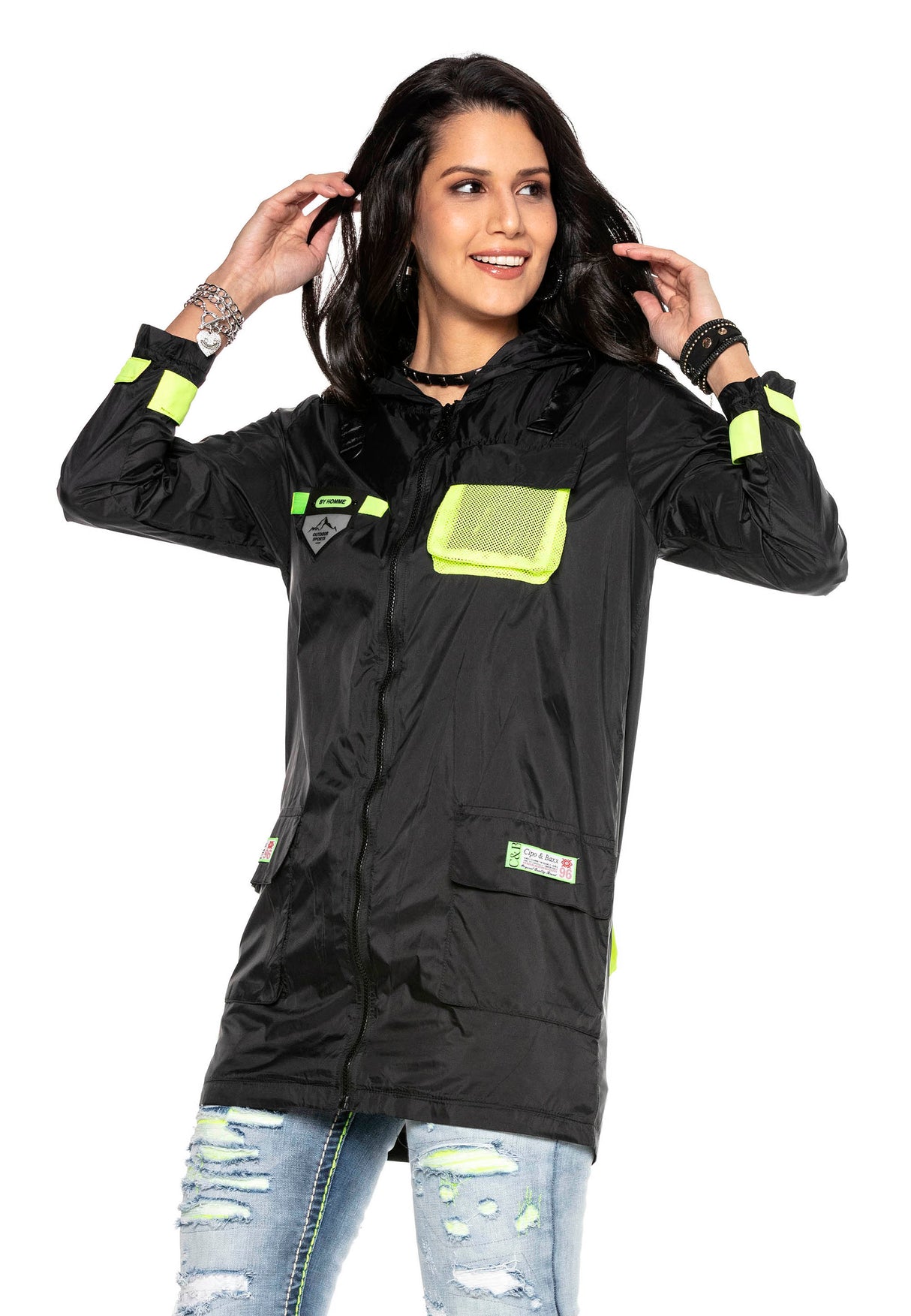 WJ188 damski płaszcz przeciwdeszczowy