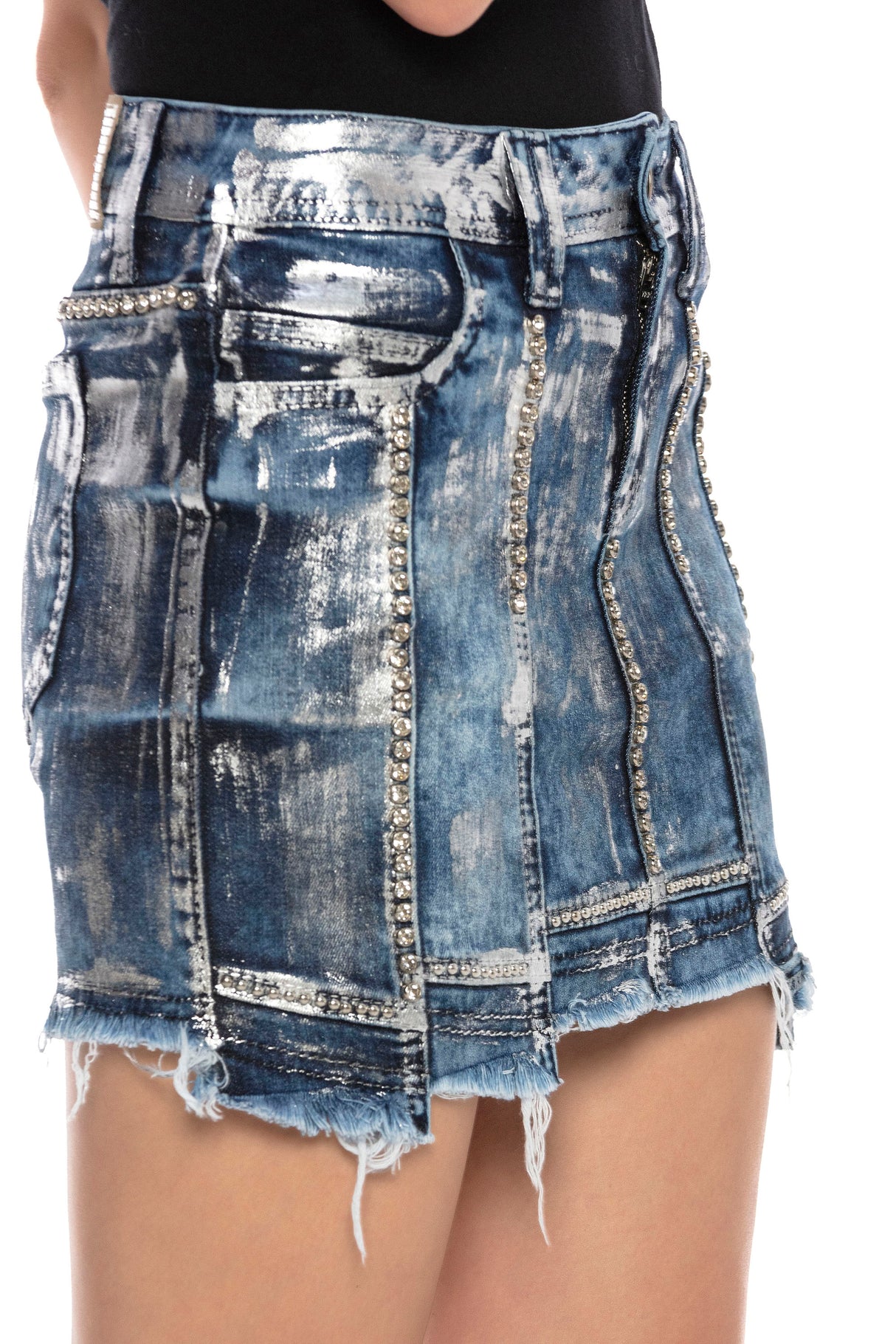 WY134 spódnica damska w rokowym stylu