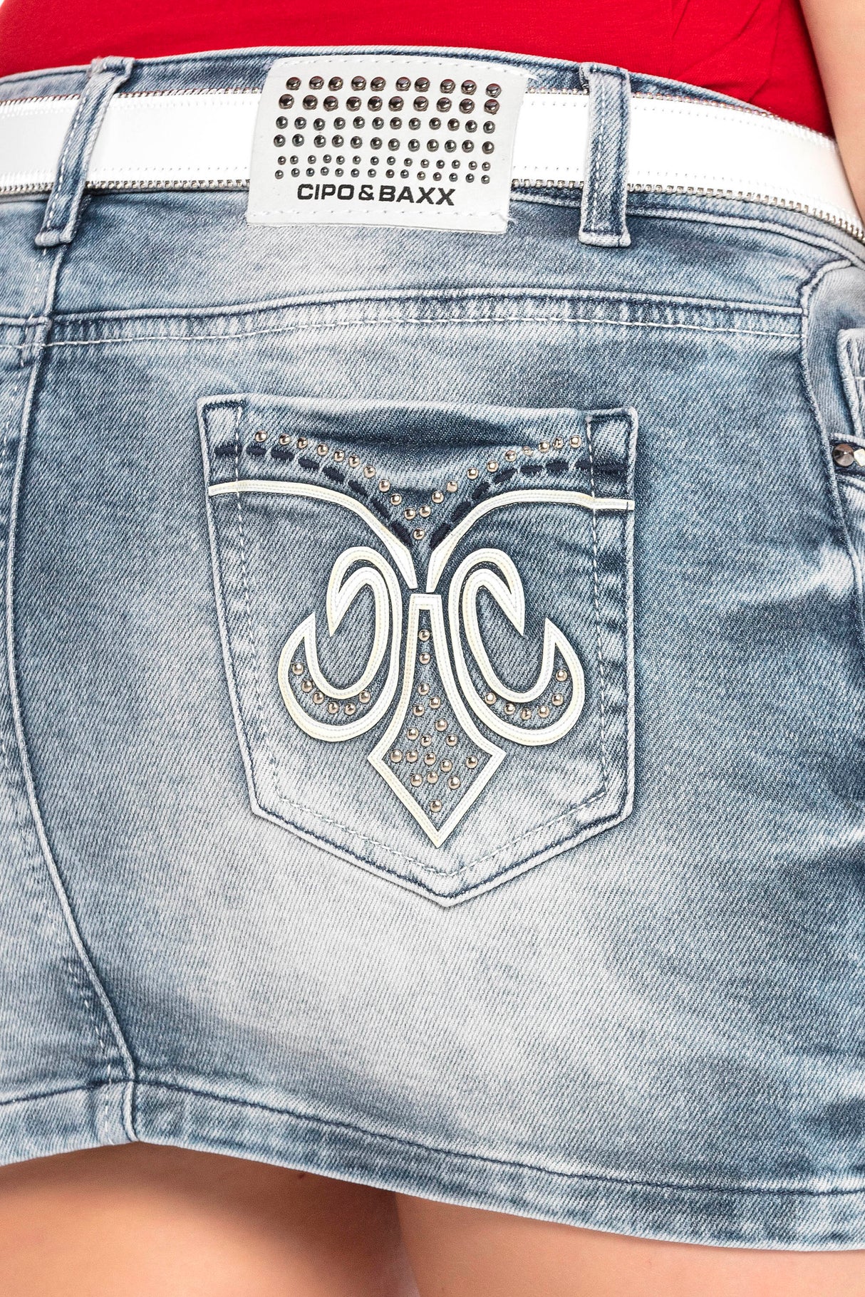 WY127 spódnica damska w prostym stylu